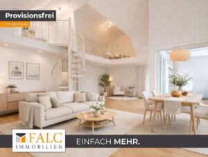 Licht, Raum und Galerie: Stilvolle Maisonette-Wohnung mit Westbalkon!